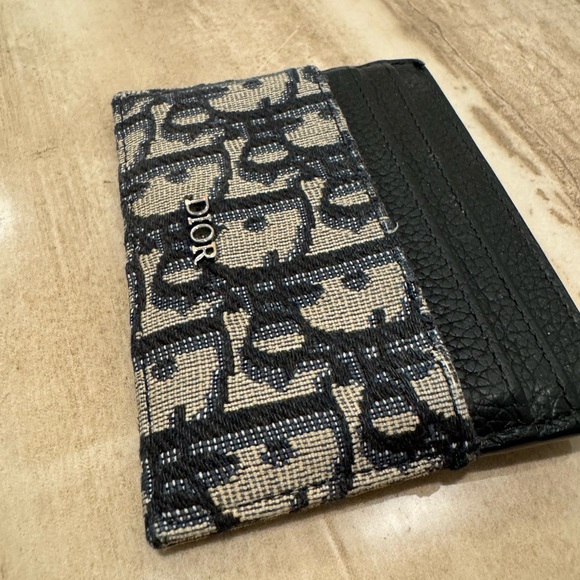 DIOR MENS CARDHOLDER. OBLIQUE cardholder. - Picture 6 of 11